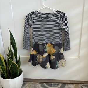 2T Tea Collection Tiered Skirted Twirl Dress Impressionist Roses